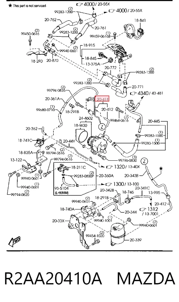  R2AA20410A Mazda