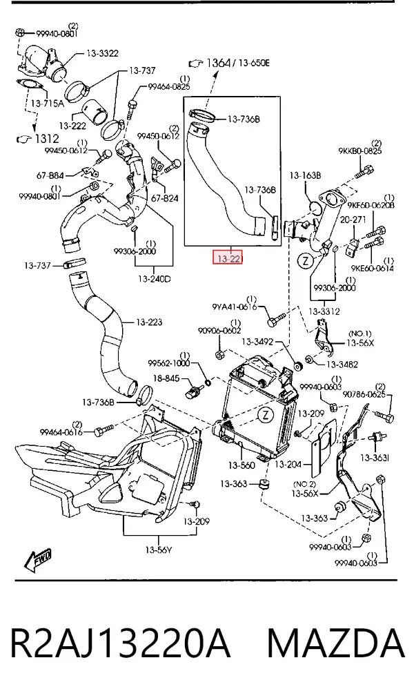  R2AJ13220A Mazda