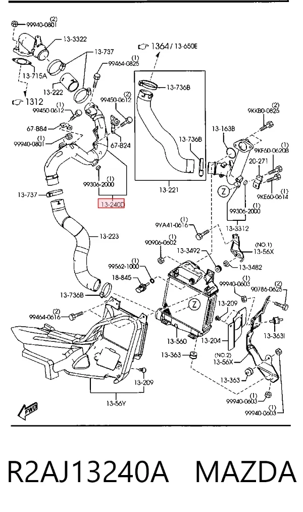  R2AJ13240A Mazda