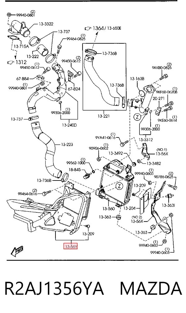  R2AJ1356YA Mazda