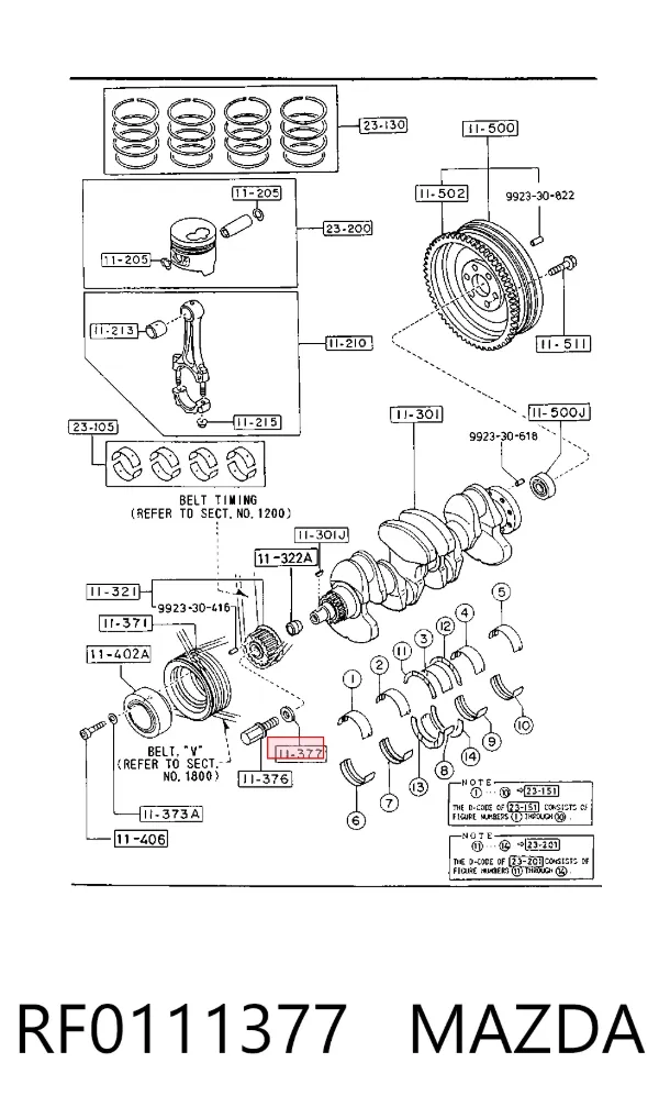  RF0111377 Mazda