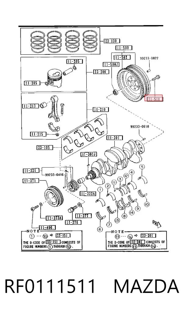  RF0111511 Mazda