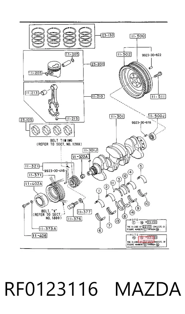  RF0123116 Mazda