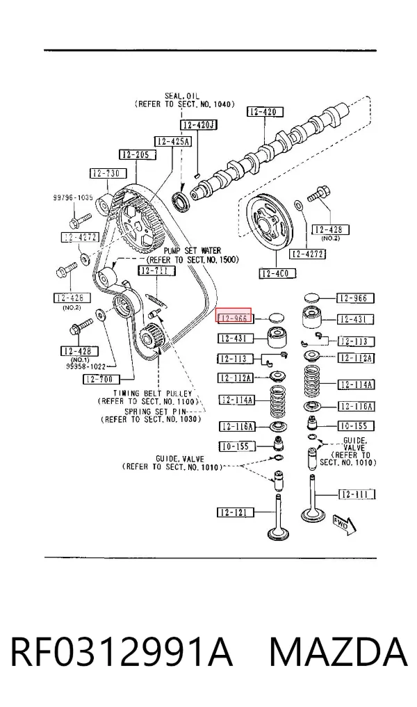  RF0312991A Mazda