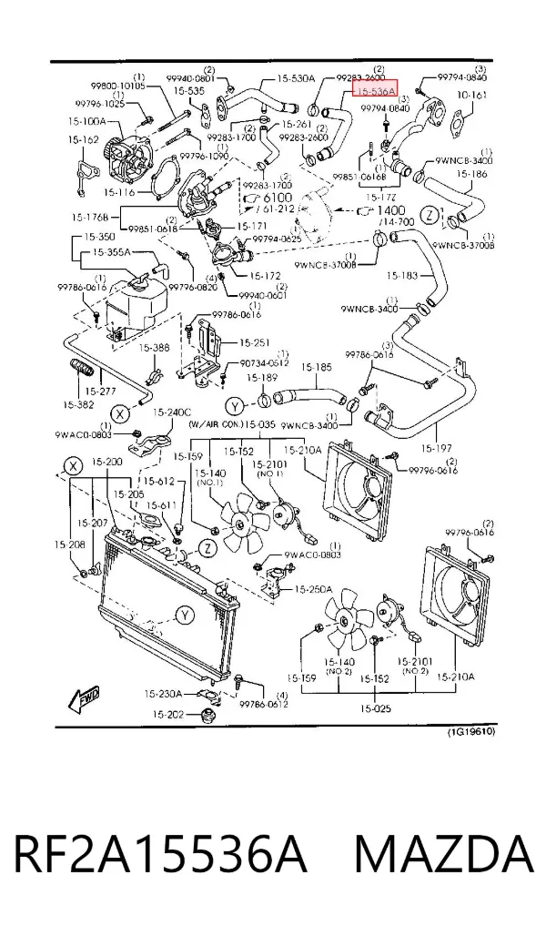  RF2A15536A Mazda