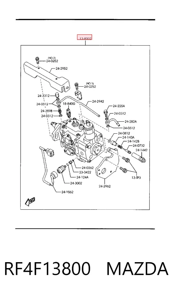 ТНВД RF4F13800 Mazda