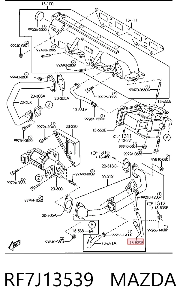  RF7J13539 Mazda