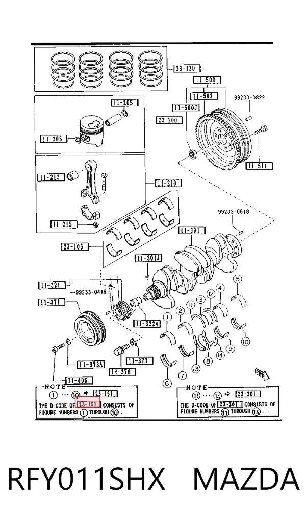  RFY011SHX Mazda