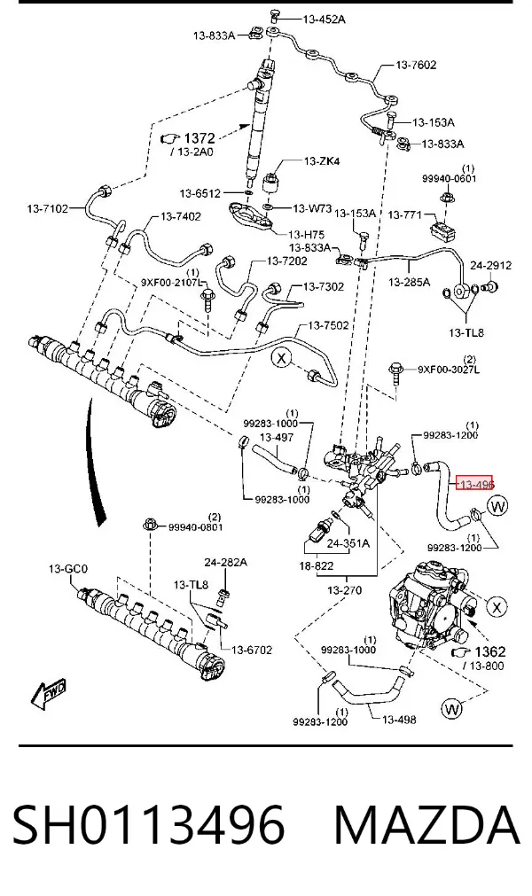  SH0113496 Mazda