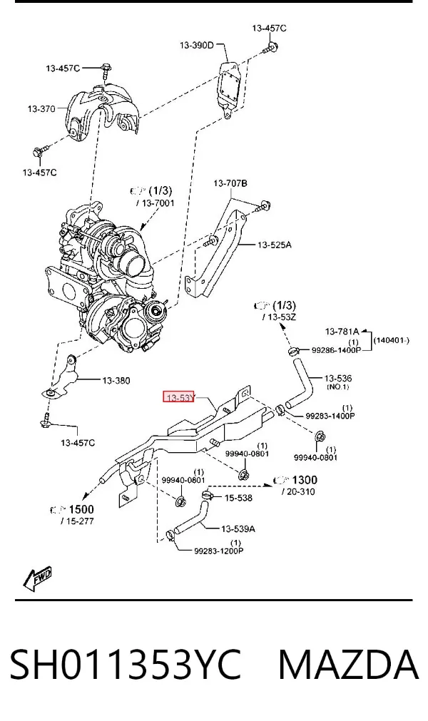  SH011353YC Mazda