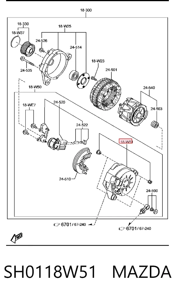  SH0118W51 Mazda