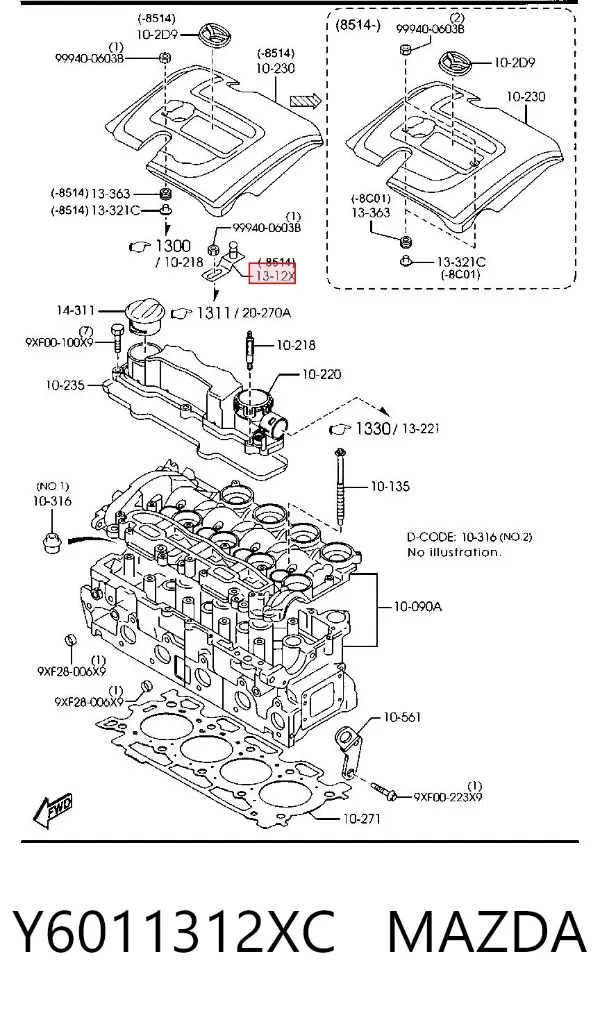  Y6011312XC Mazda