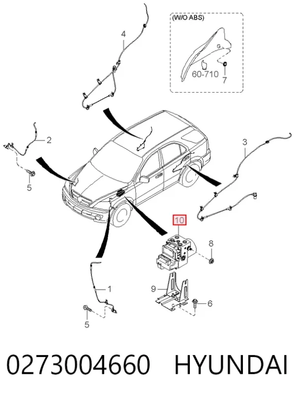 Блок АБС 0273004660 Hyundai/Kia
