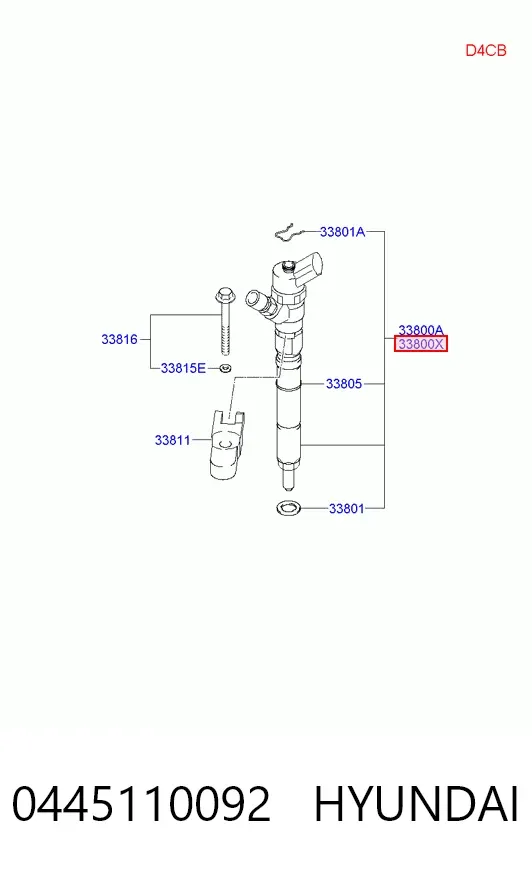 Топливные форсунки 0445110092 Hyundai/Kia