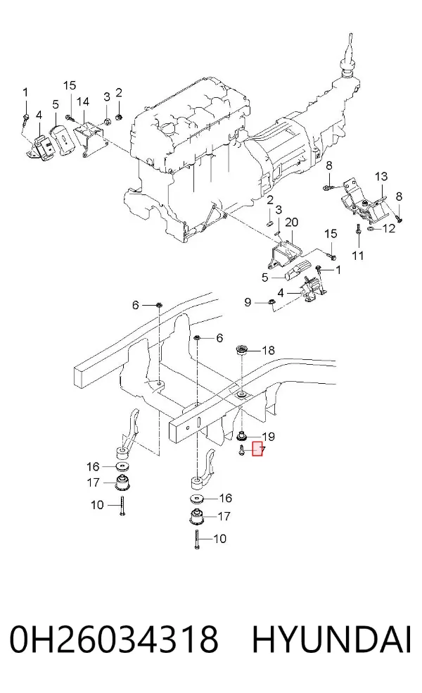  0H26034318 Hyundai/Kia