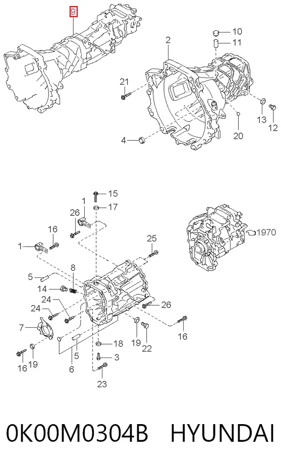 КПП 0K00M0304B Hyundai/Kia
