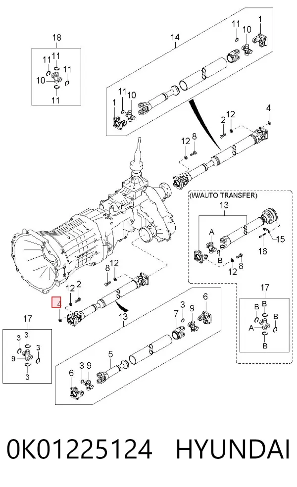  0K01225124 Hyundai/Kia