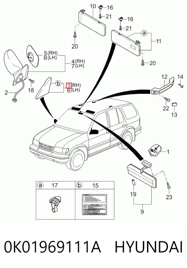 0K01969111A Hyundai/Kia