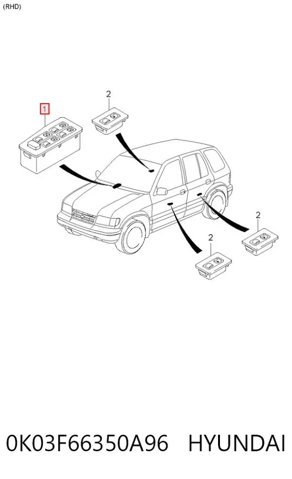  0K03F66350A96 Hyundai/Kia