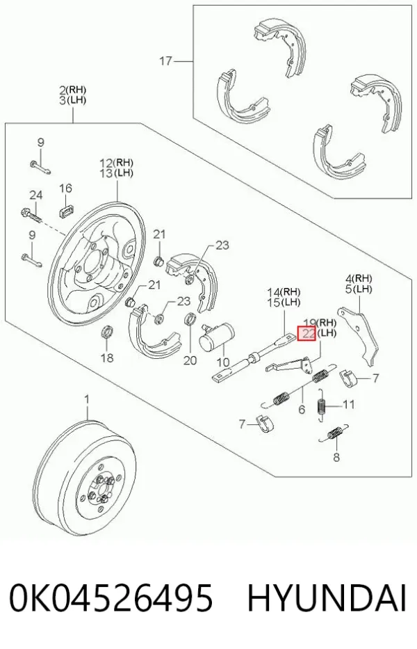  0K04526495 Hyundai/Kia