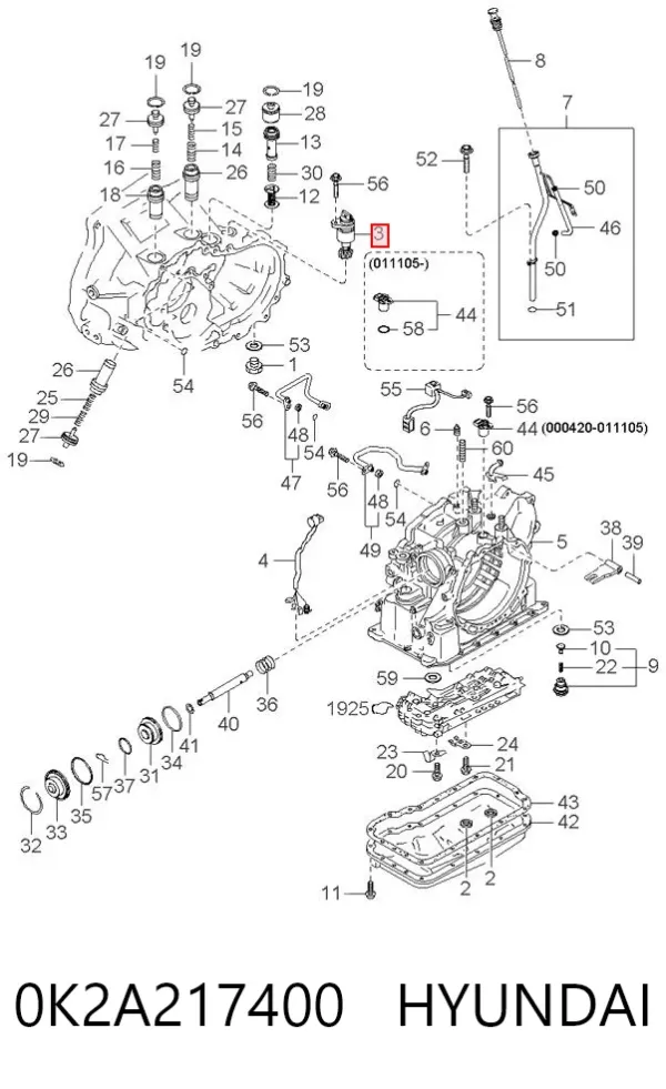  0K2A217400 Hyundai/Kia