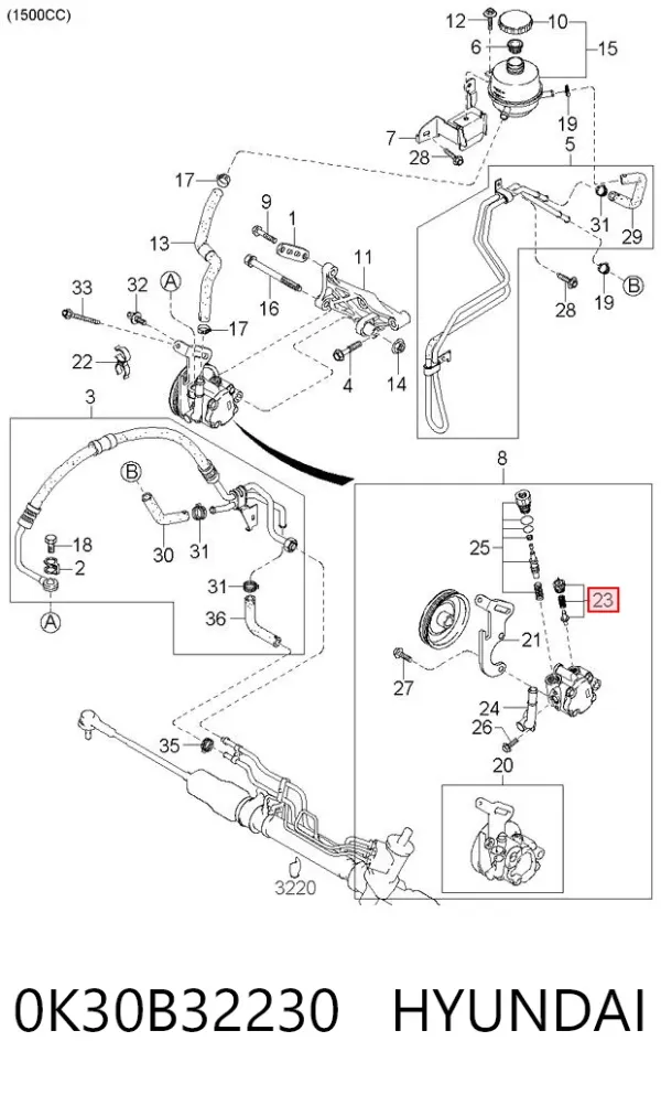  0K30B32230 Hyundai/Kia
