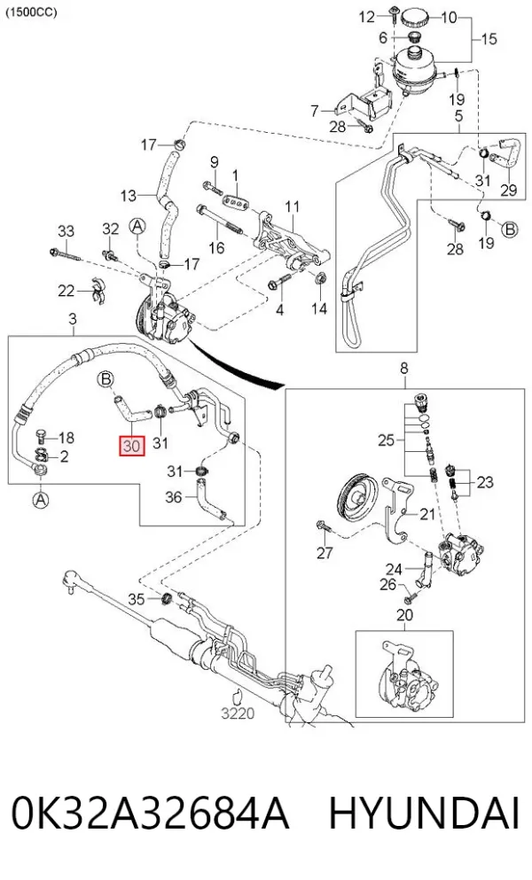  0K32A32684A Hyundai/Kia