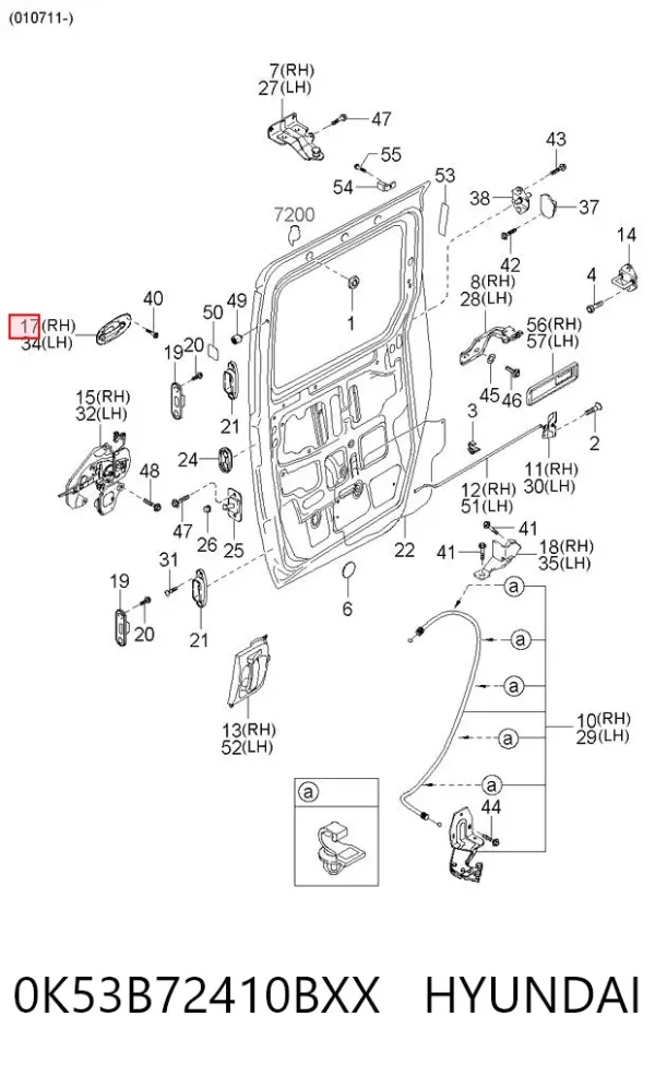  0K53B72410BXX Hyundai/Kia
