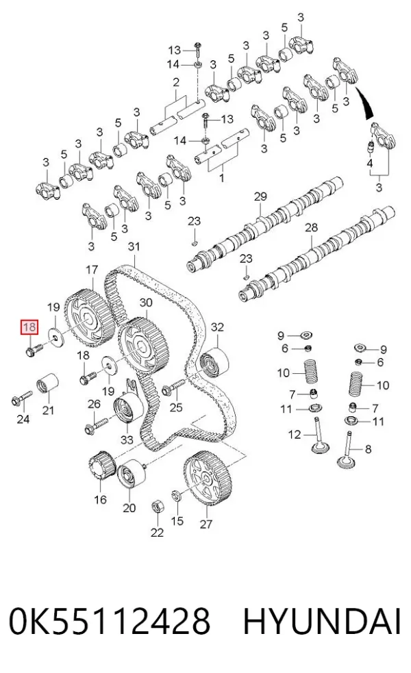  0K55112428 Hyundai/Kia