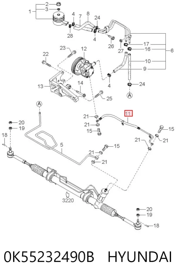  0K55232490B Hyundai/Kia