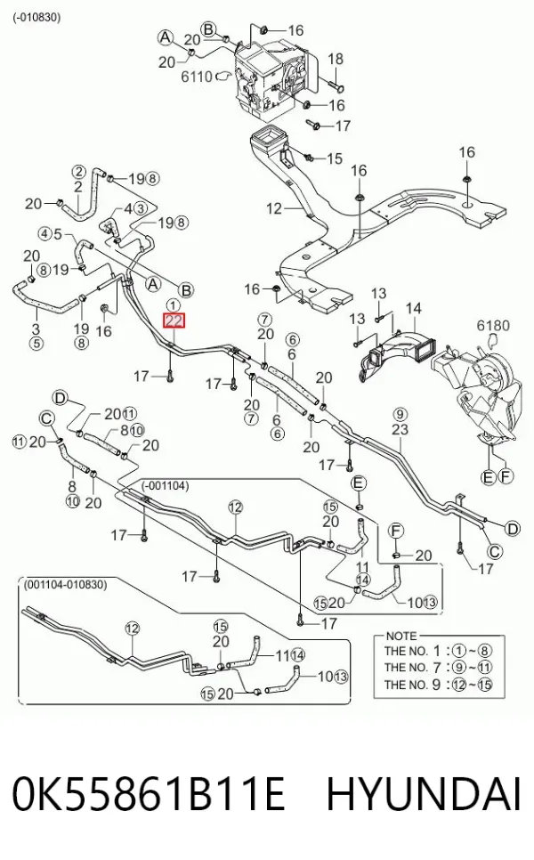  0K55861B11E Hyundai/Kia