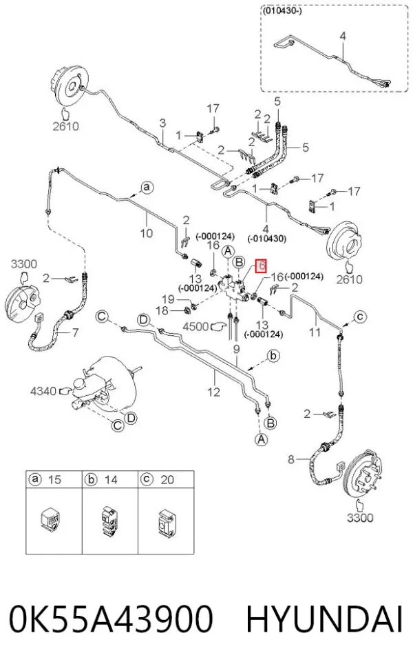  0K55A43900 Hyundai/Kia
