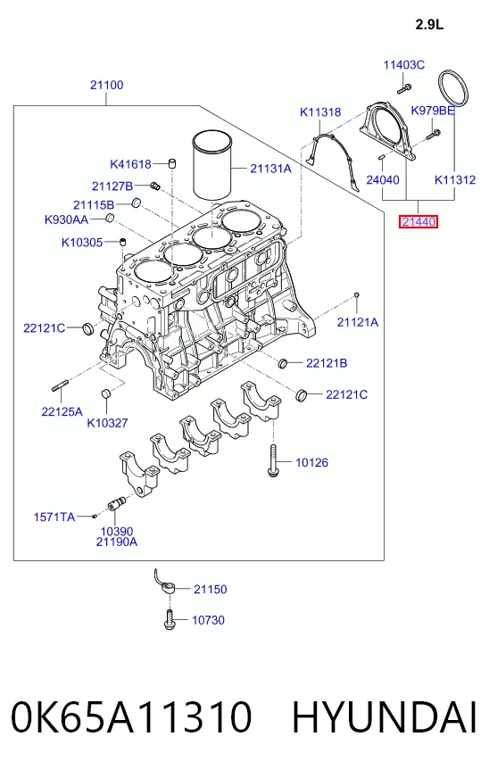  0K65A11310 Hyundai/Kia