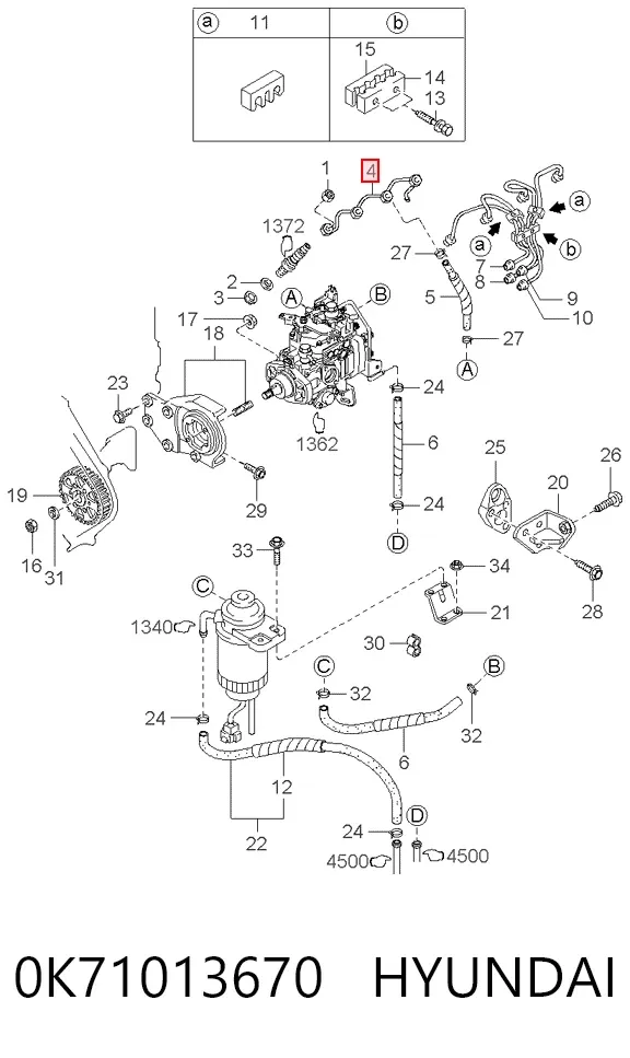  0K71013670 Hyundai/Kia