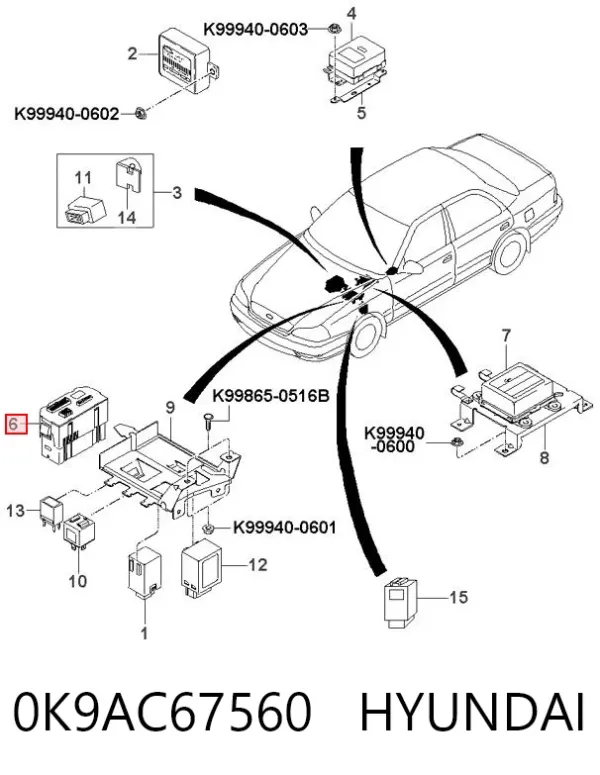 0K9AC67560 Hyundai/Kia