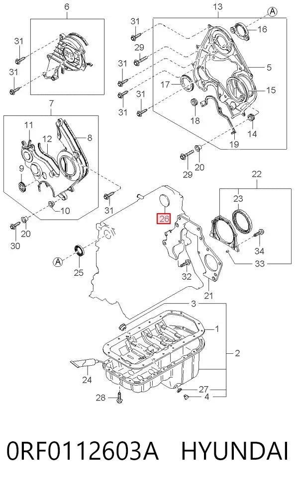  0RF0112603A Hyundai/Kia