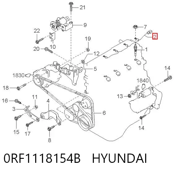  0RF1118154B Hyundai/Kia