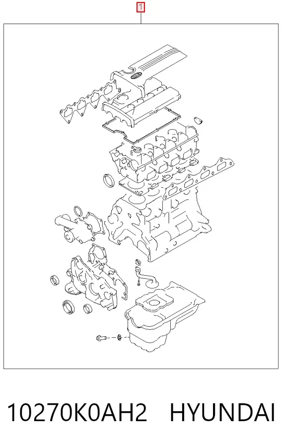 Комплект прокладок 10270K0AH2 Hyundai/Kia