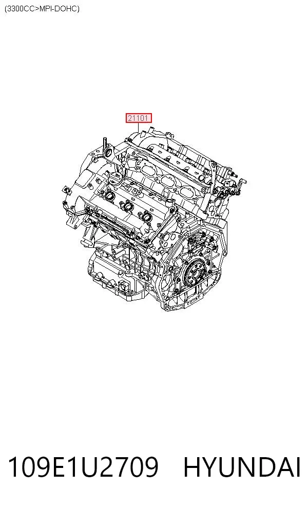 Двигатель 109E1U2709 Hyundai/Kia