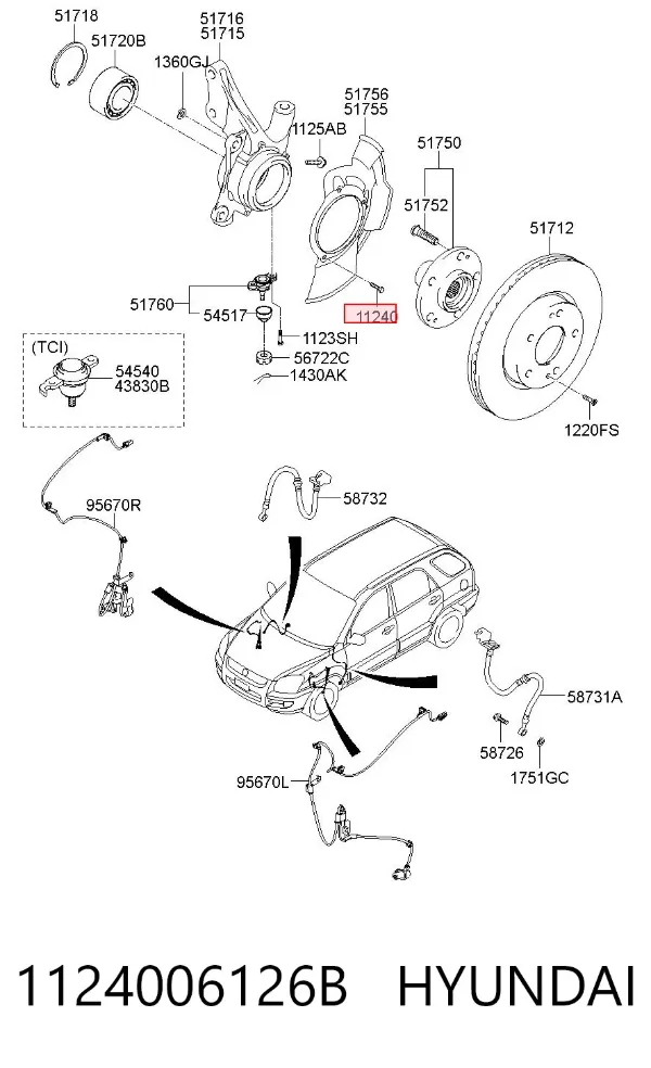  1124006126B Hyundai/Kia