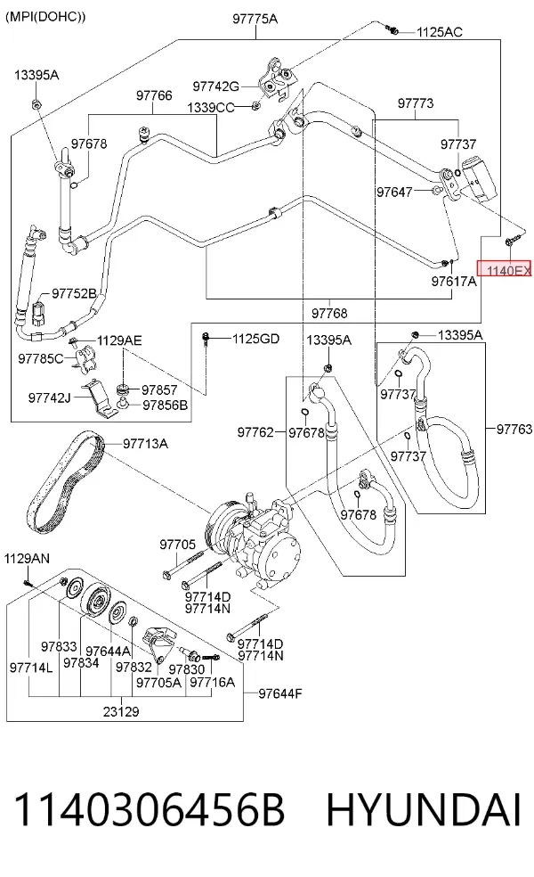  1140306456B Hyundai/Kia