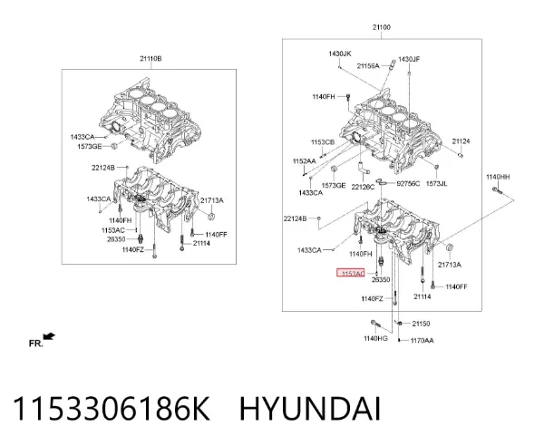  1153306186K Hyundai/Kia