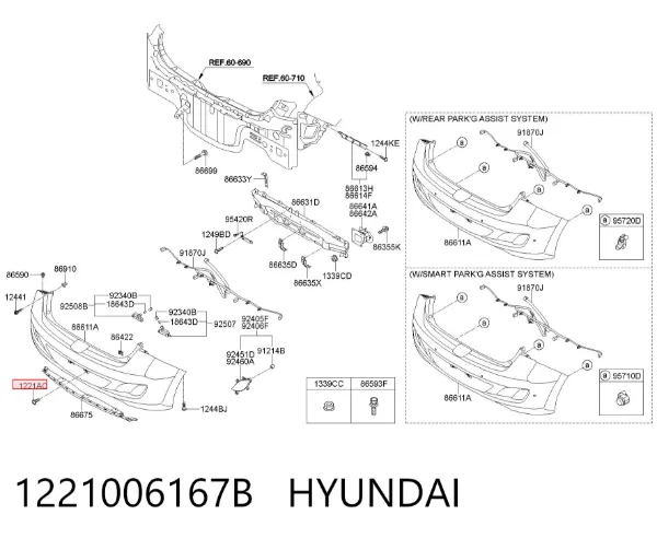  1221006167B Hyundai/Kia