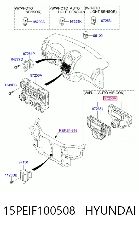 Блок управления кондиционером Hyundai I30 FD