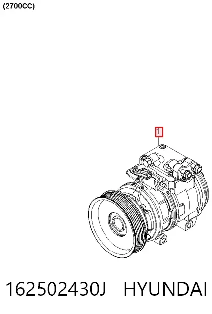 Компрессор кондиционера 162502430J Hyundai/Kia