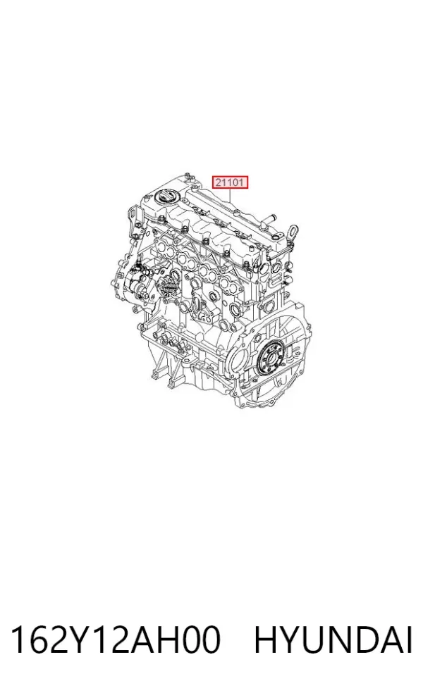 Двигатель 162Y12AH00 Hyundai/Kia