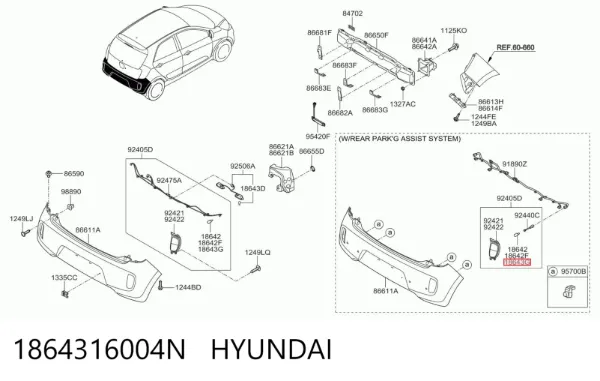  1864316004N Hyundai/Kia