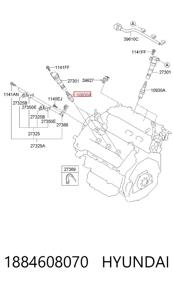 Свечи зажигания 1884608070 Hyundai/Kia