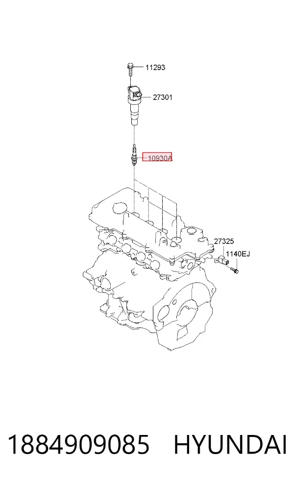 Свечи зажигания 1884909085 Hyundai/Kia