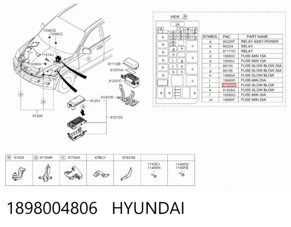  1898004806 Hyundai/Kia